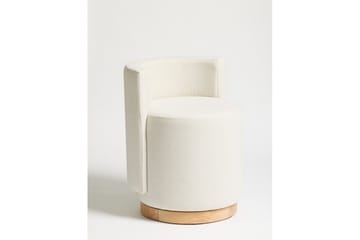 Kelran Fotpall 45 cm - Krem - Møbler - Stoler & lenestoler - Krakk - Puff