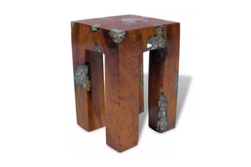 Krakk heltre teak og harpiks - Møbler - Stoler & lenestoler - Krakk