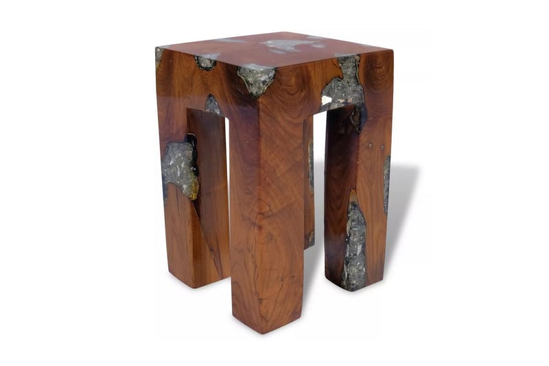 Krakk heltre teak og harpiks - Møbler - Stoler & lenestoler - Krakk