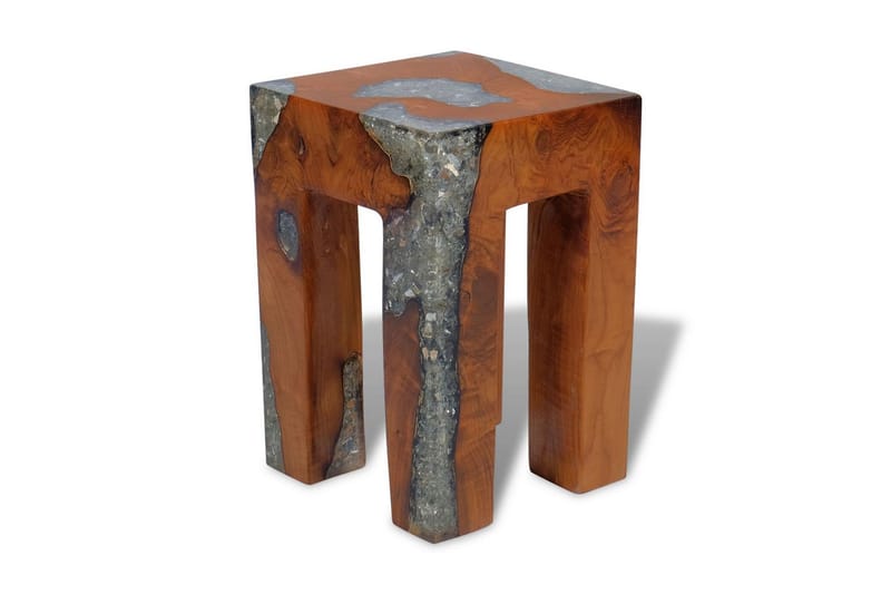 Krakk heltre teak og harpiks - Møbler - Stoler & lenestoler - Krakk