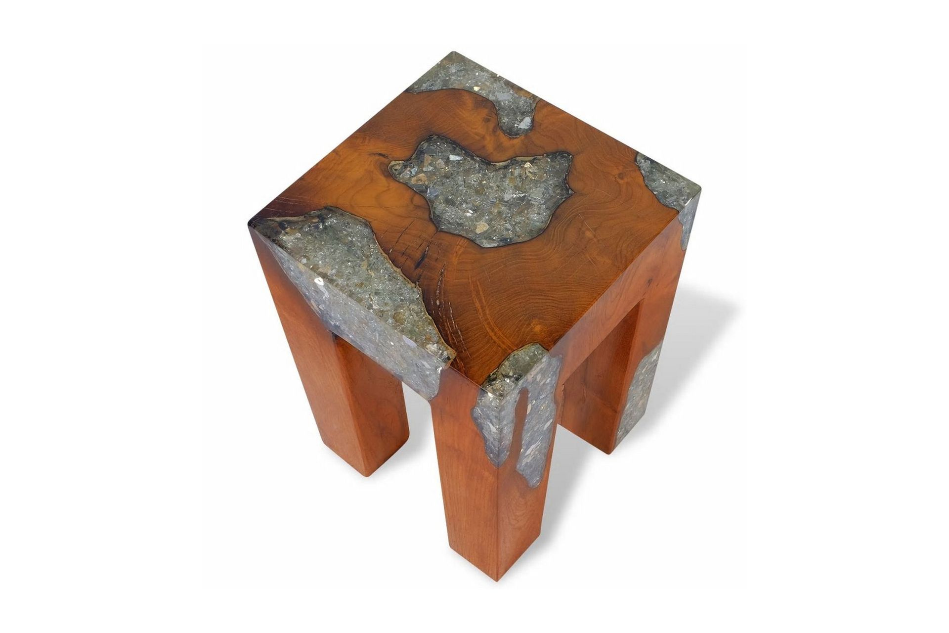 Krakk heltre teak og harpiks - Møbler - Stoler & lenestoler - Krakk