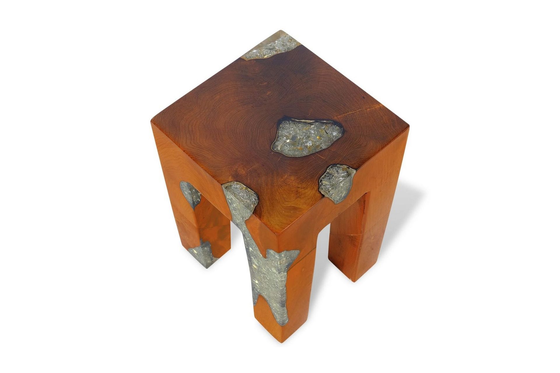 Krakk heltre teak og harpiks - Møbler - Stoler & lenestoler - Krakk