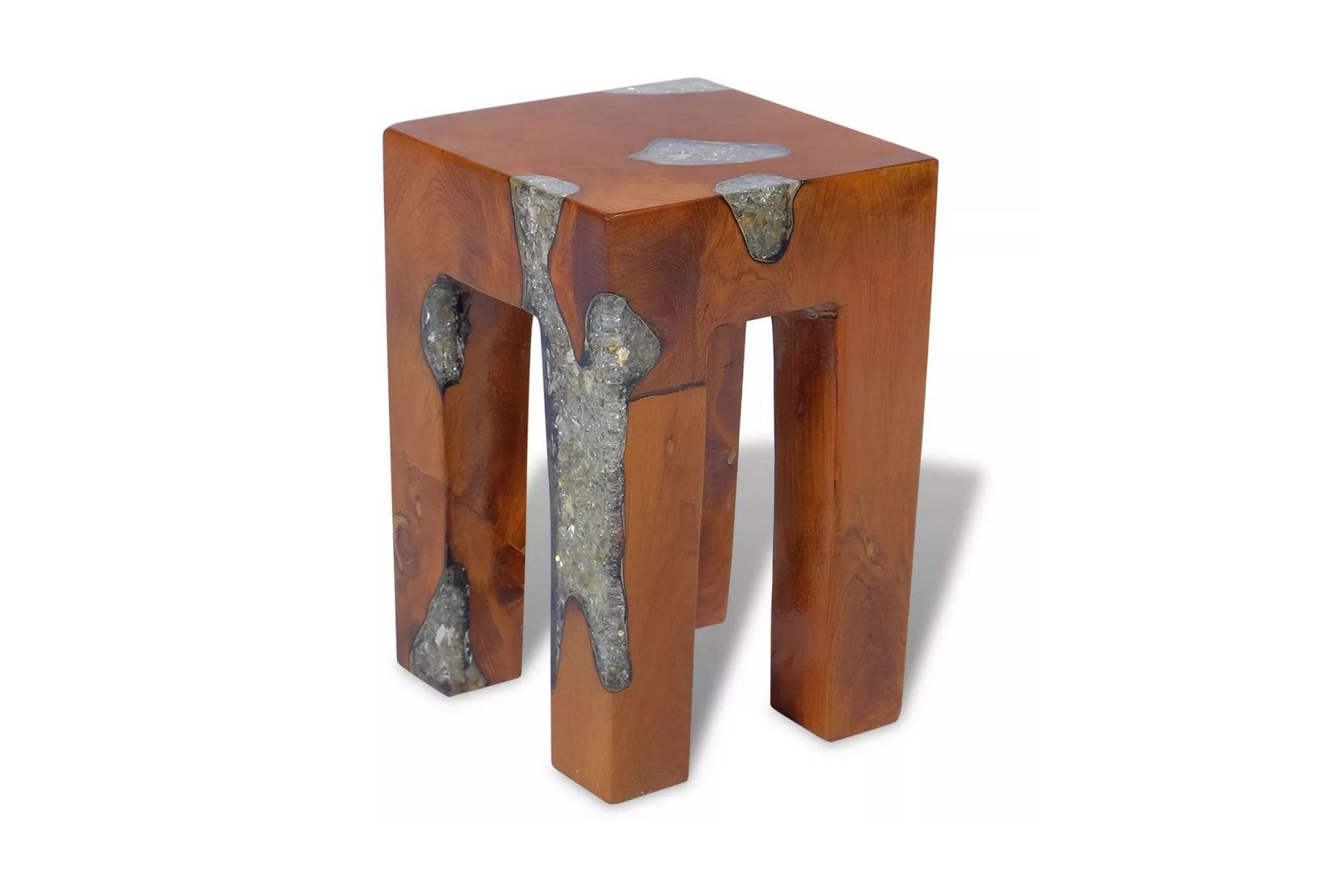 Krakk heltre teak og harpiks - Møbler - Stoler & lenestoler - Krakk