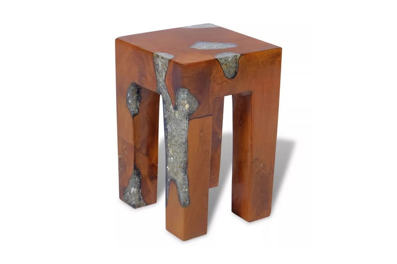 Krakk heltre teak og harpiks - Møbler - Stoler & lenestoler - Krakk