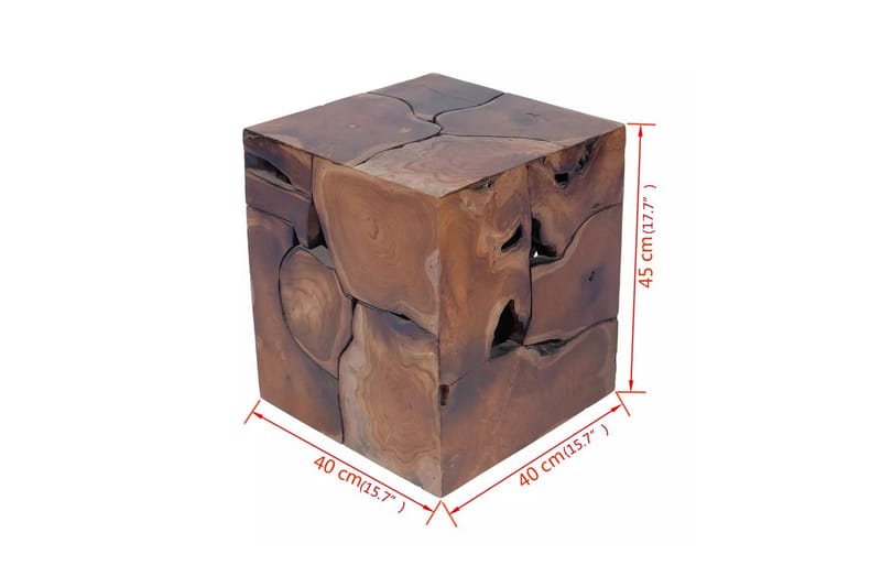 Krakk heltre teak - Møbler - Stoler & lenestoler - Krakk