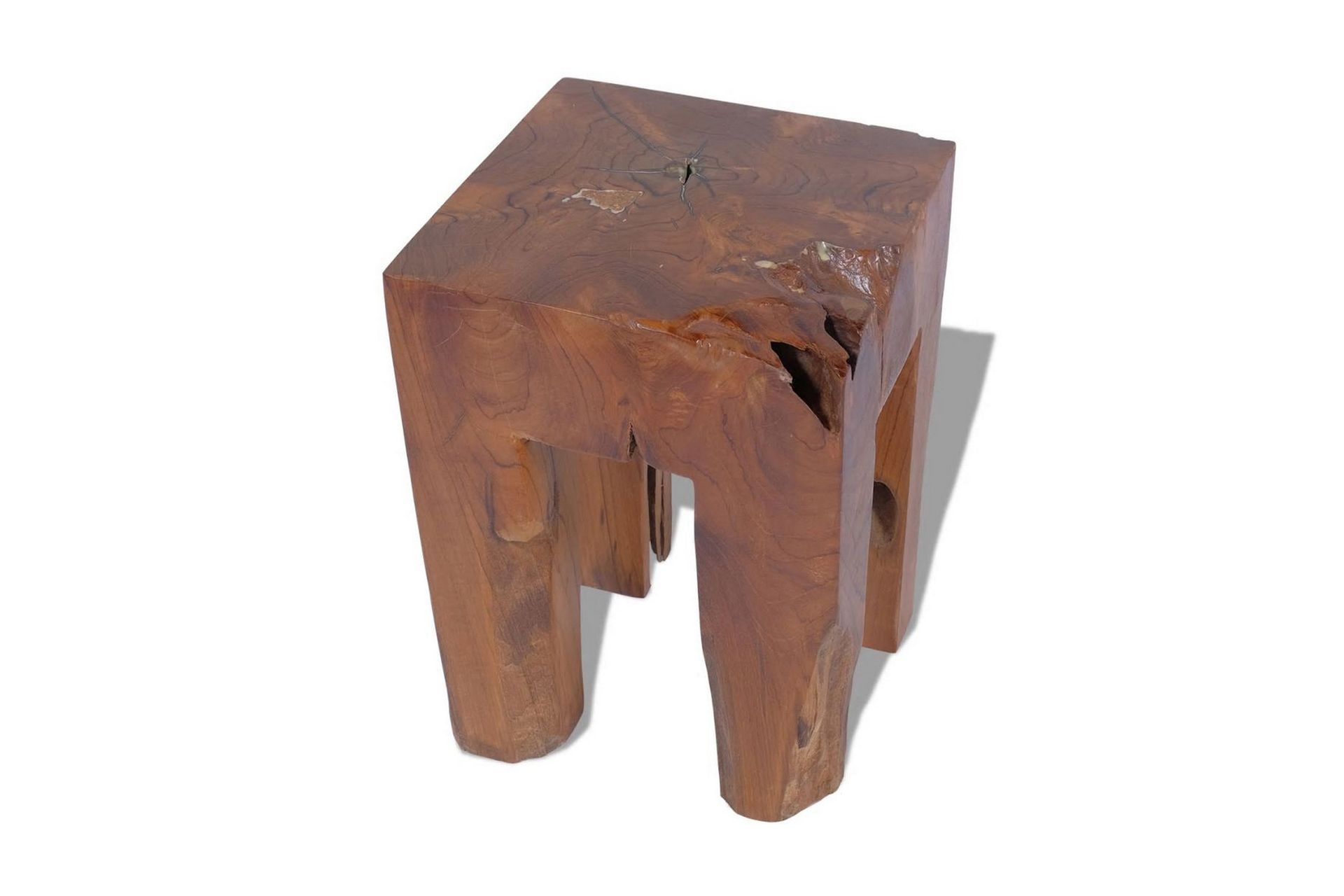 Krakk heltre teak - Møbler - Stoler & lenestoler - Krakk