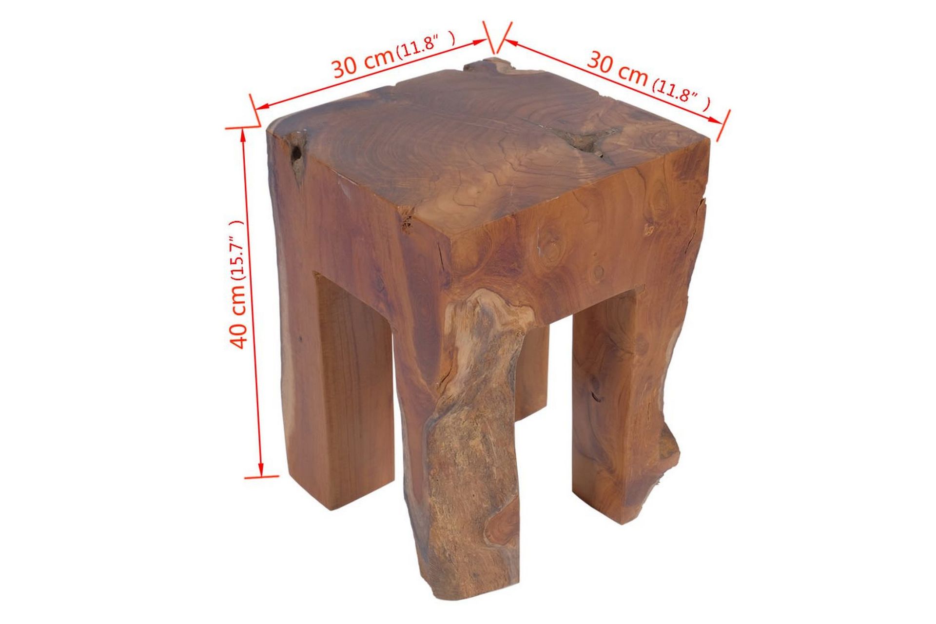 Krakk heltre teak - Møbler - Stoler & lenestoler - Krakk