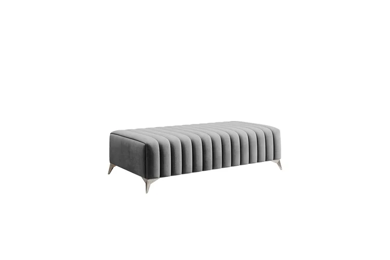 Laurece Fotskammel 132 cm, Lysgrå