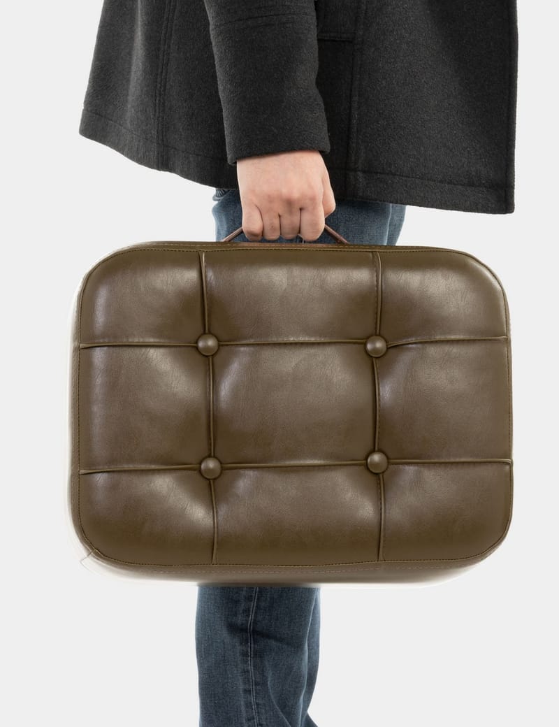 Lenira Sittepuff 43 cm - Khaki - Møbler - Stoler & lenestoler - Krakk - Puff