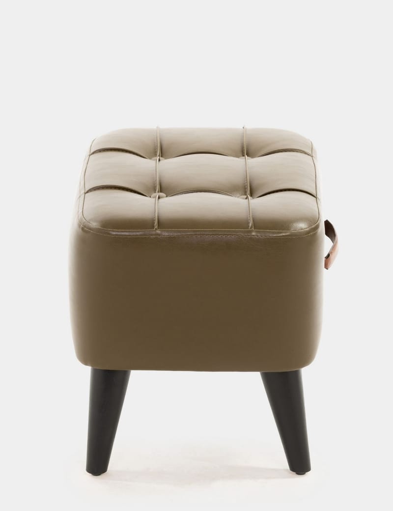 Lenira Sittepuff 43 cm - Khaki - Møbler - Stoler & lenestoler - Krakk - Puff