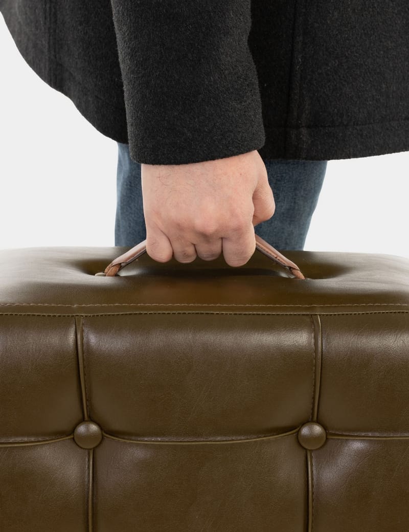 Lenira Sittepuff 43 cm - Khaki - Møbler - Stoler & lenestoler - Krakk - Puff