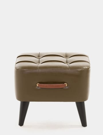 Lenira Sittepuff 43 cm - Khaki - Møbler - Stoler & lenestoler - Krakk - Puff