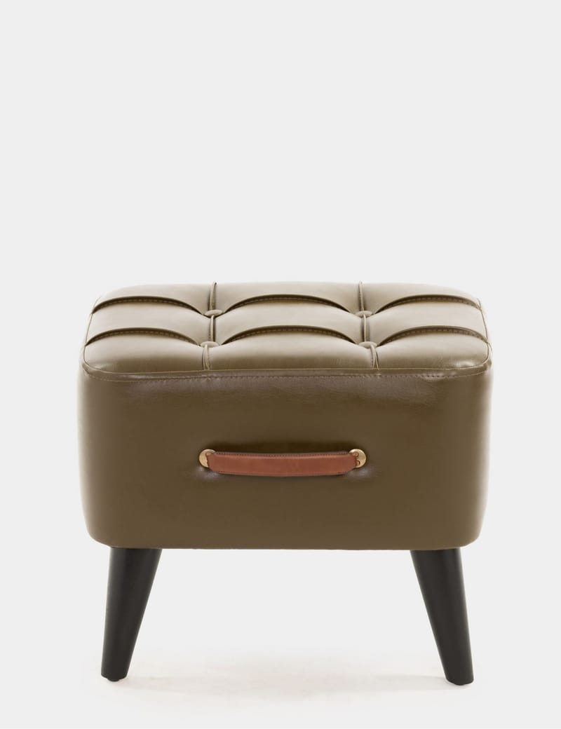 Lenira Sittepuff 43 cm - Khaki - Møbler - Stoler & lenestoler - Krakk - Puff