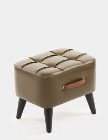 Lenira Sittepuff 43 cm - Khaki - Møbler - Stoler & lenestoler - Krakk - Puff