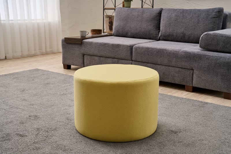 Liarras Sittepuff 58 cm - Gul - Møbler - Stoler & lenestoler - Krakk - Puff