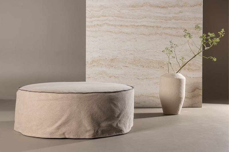 Lindö Puff 101 cm Rund - Brun - Møbler - Stoler & lenestoler - Krakk - Puff