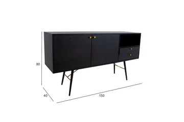 Luxembourg Office Svart / Kobber - Oppbevaring - Oppbevaringsmøbler - Sideboard & skjenker