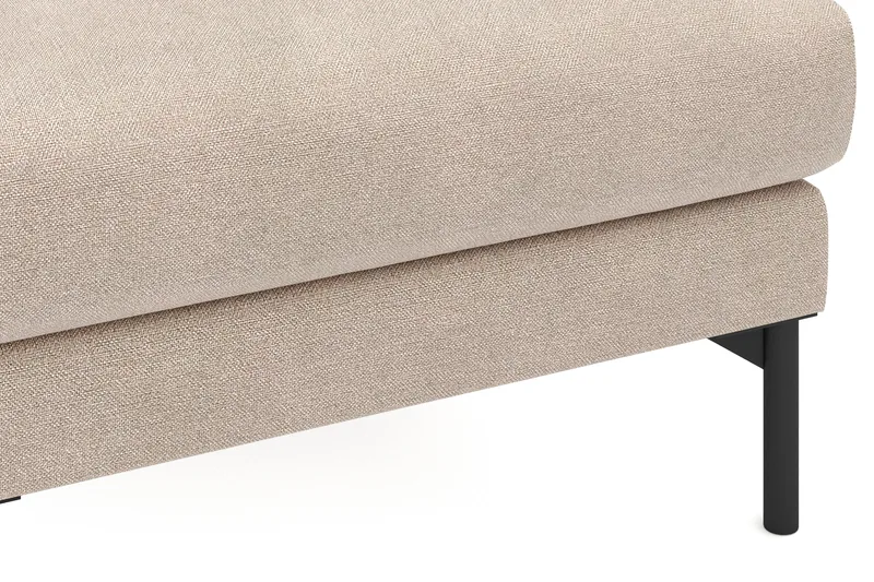 Menard Stoff Fotskammel 87 cm bred - Beige - Møbler - Stoler & lenestoler - Krakk - Fotskammel