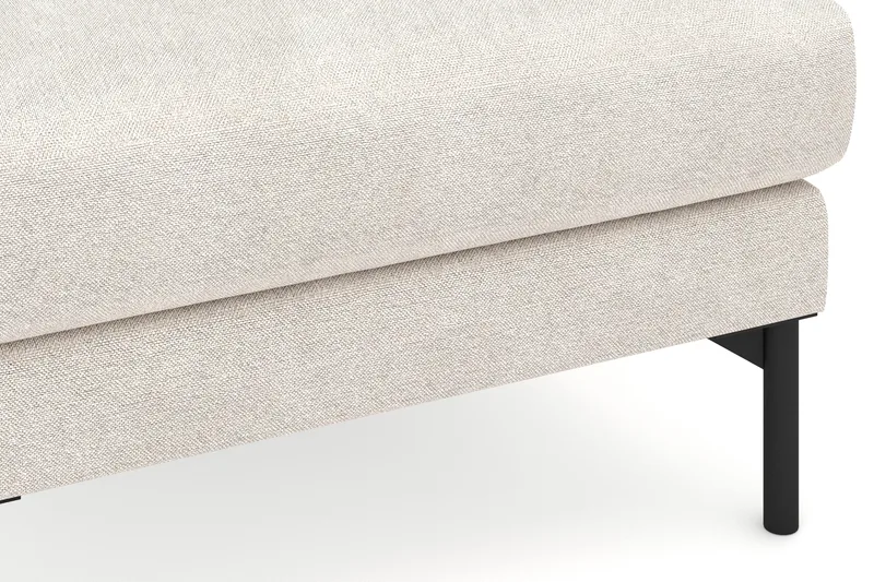 Menard Stoff Fotskammel 87 cm bred - Beige - Møbler - Stoler & lenestoler - Krakk - Fotskammel