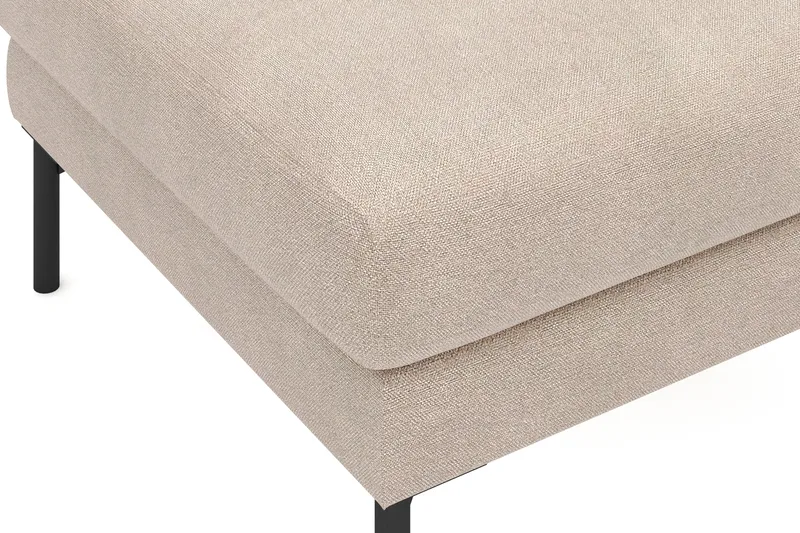 Menard Stoff Fotskammel 87 cm bred - Beige - Møbler - Stoler & lenestoler - Krakk - Fotskammel