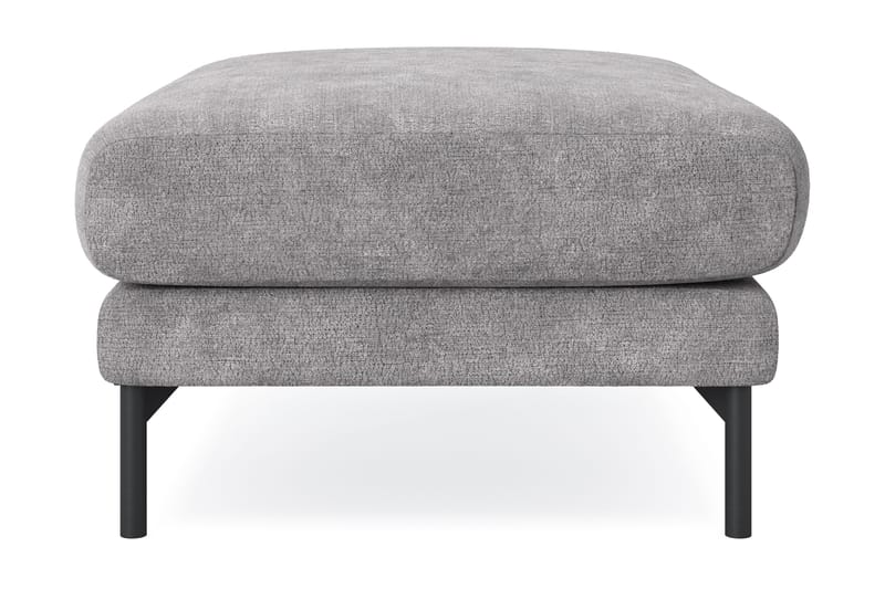 Menard Premium fotskammel i chenille - Grå - Møbler - Stoler & lenestoler - Krakk - Fotskammel