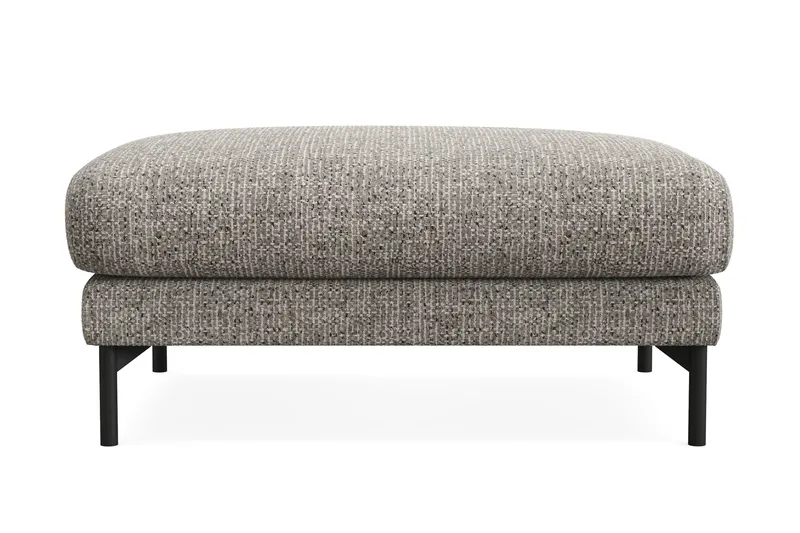 Menard Premium Fodskammel i Chenille - Grå - Møbler - Stoler & lenestoler - Krakk - Fotskammel
