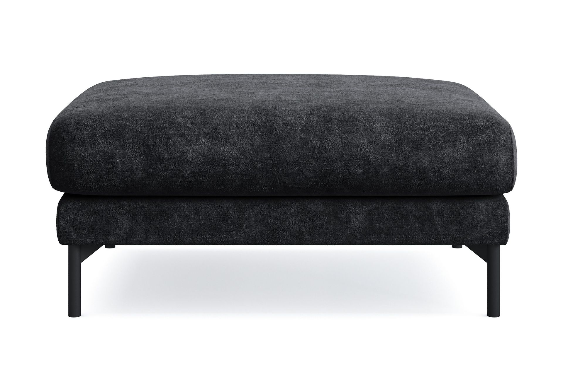 Menard Premium fotskammel i chenille - Svart