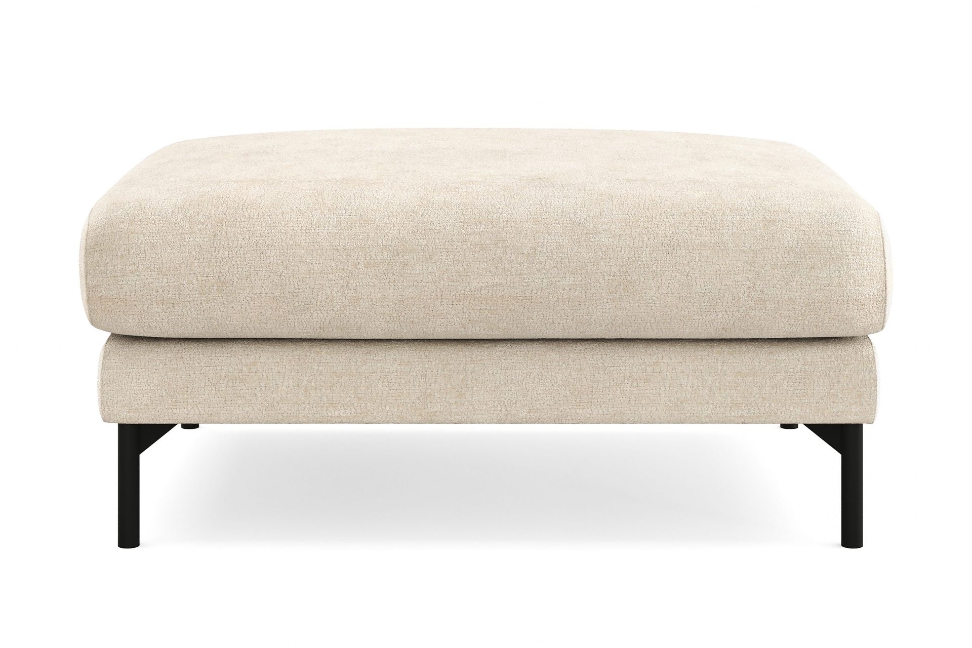 Menard Premium fotskammel i chenille - Beige