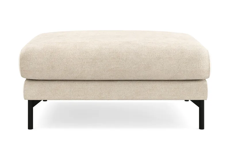 Menard Premium Fodskammel i Chenille - Beige - Møbler - Stoler & lenestoler - Krakk - Fotskammel