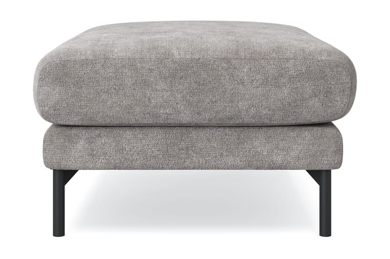 Menard Premium fotskammel i chenille - Grå/Brun - Møbler - Stoler & lenestoler - Krakk - Fotskammel