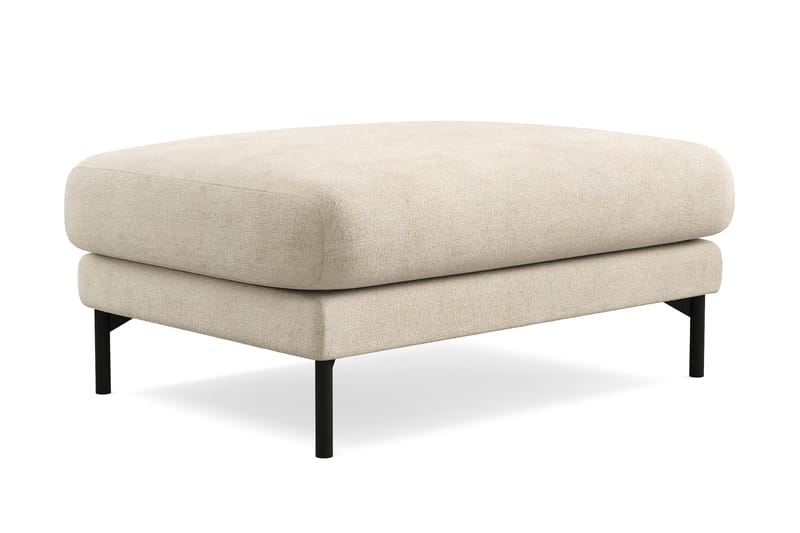 Menard Premium Fodskammel i Chenille - Beige - Møbler - Stoler & lenestoler - Krakk - Fotskammel
