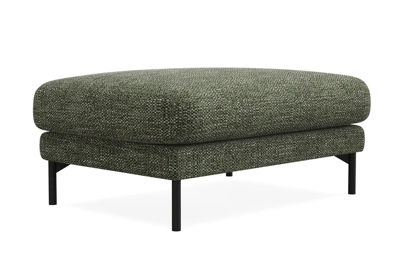 Menard Premium Fodskammel i Chenille - Grøn - Møbler - Stoler & lenestoler - Krakk - Fotskammel