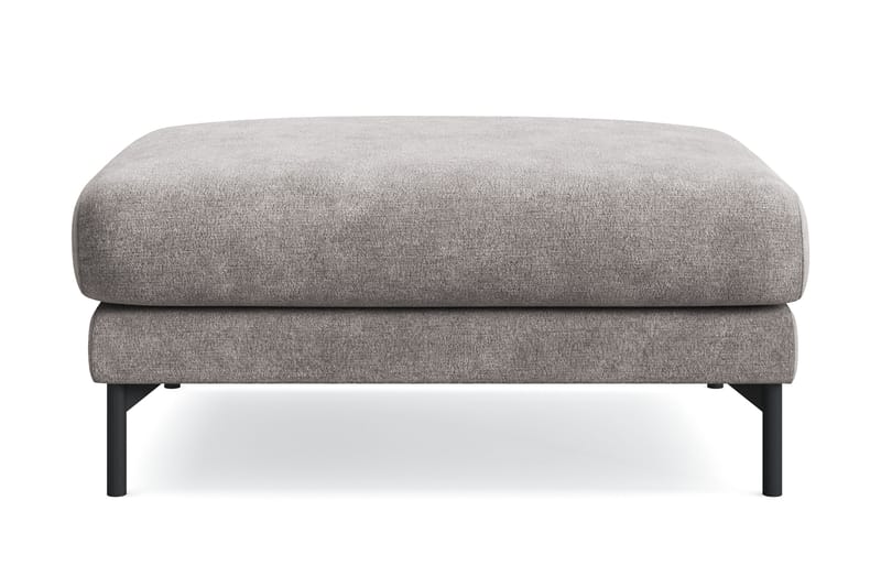 Menard Premium fotskammel i chenille - Grå/Brun - Møbler - Stoler & lenestoler - Krakk - Fotskammel