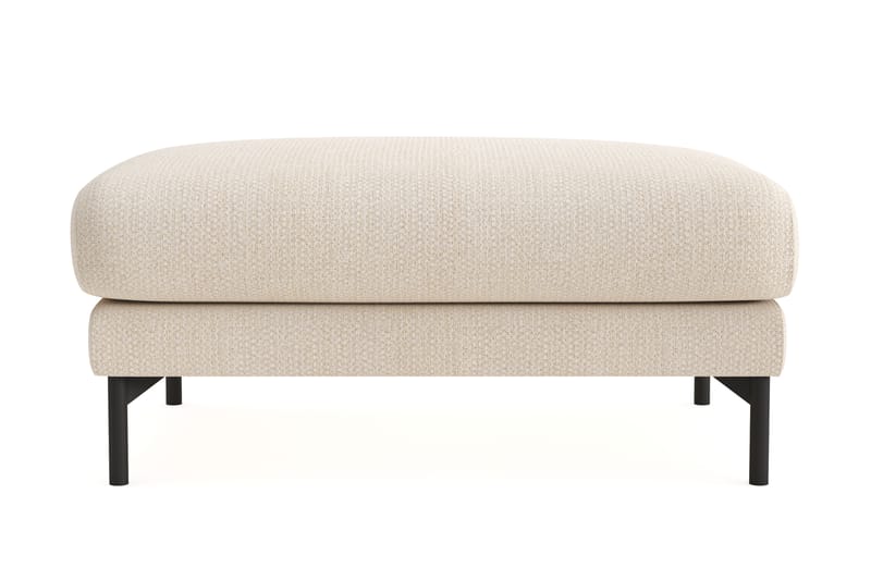 Menard Premium Fodskammel i Chenille - Lys Beige - Møbler - Stoler & lenestoler - Krakk - Fotskammel