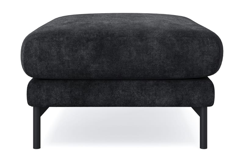 Menard Premium fotskammel i chenille - Svart - Møbler - Stoler & lenestoler - Krakk - Fotskammel
