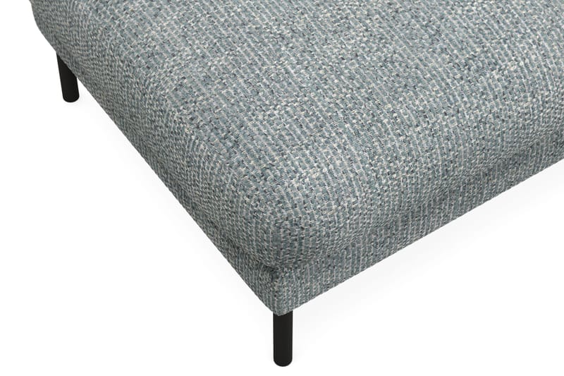 Menard Premium Fodskammel i Chenille - Grå/Blå - Møbler - Stoler & lenestoler - Krakk - Fotskammel