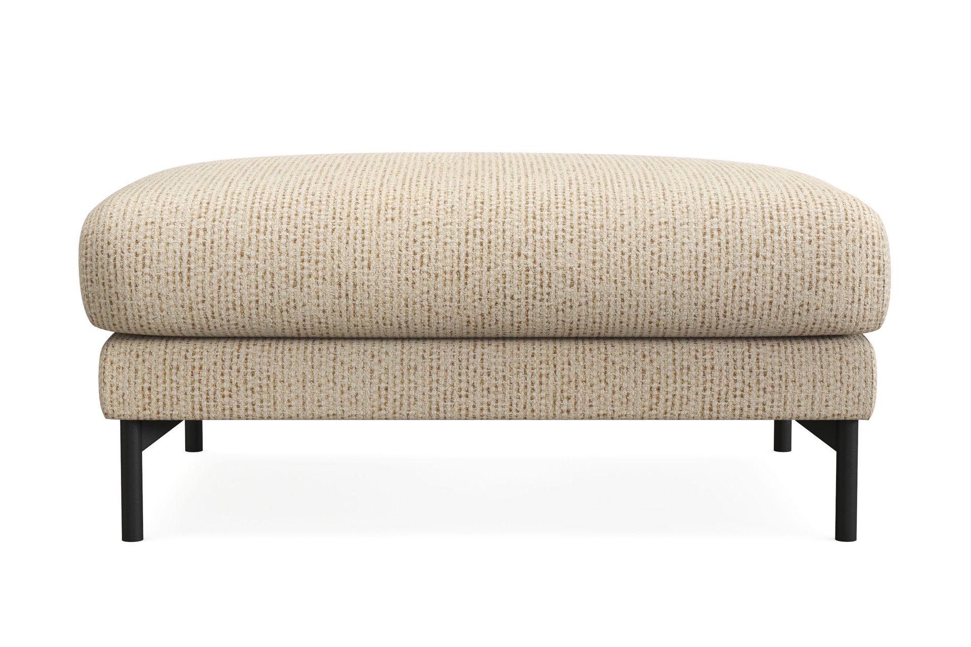 Menard Premium fotskammel i chenille - Beige