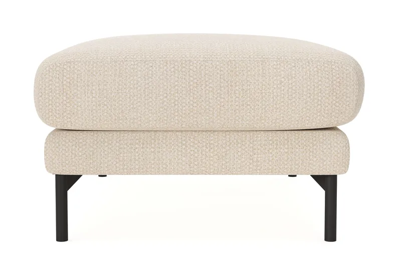 Menard Premium Fodskammel i Chenille - Lys Beige - Møbler - Stoler & lenestoler - Krakk - Fotskammel