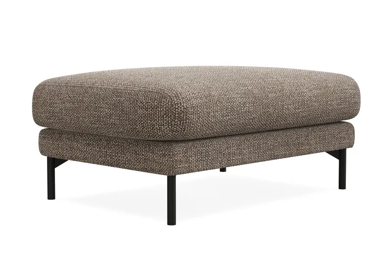 Menard Premium Fodskammel i Chenille - Brun - Møbler - Stoler & lenestoler - Krakk - Fotskammel