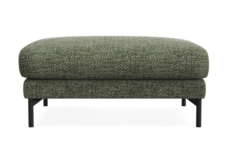 Menard Premium Fodskammel i Chenille - Grøn - Møbler - Stoler & lenestoler - Krakk - Fotskammel