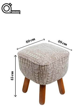 Merabe sittepuff 40 cm - Beige - Møbler - Stoler & lenestoler - Krakk - Puff