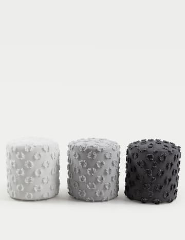 Meric sittepuff 40 cm rund - Antrasitt - Møbler - Stoler & lenestoler - Krakk - Puff