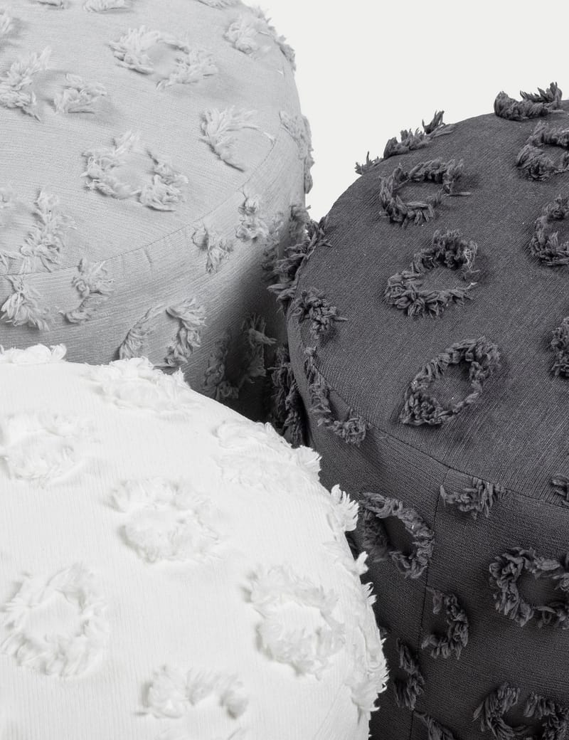 Meric sittepuff 40 cm rund - Antrasitt - Møbler - Stoler & lenestoler - Krakk - Puff