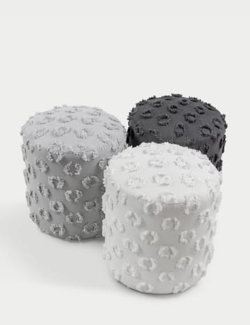Meric sittepuff 40 cm rund - Antrasitt - Møbler - Stoler & lenestoler - Krakk - Puff