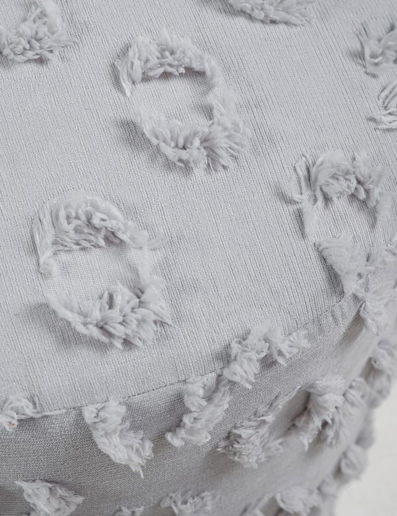 Meric sittepuff 40 cm rund - Grå - Møbler - Stoler & lenestoler - Krakk - Puff