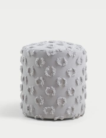 Meric sittepuff 40 cm rund - Grå - Møbler - Stoler & lenestoler - Krakk - Puff