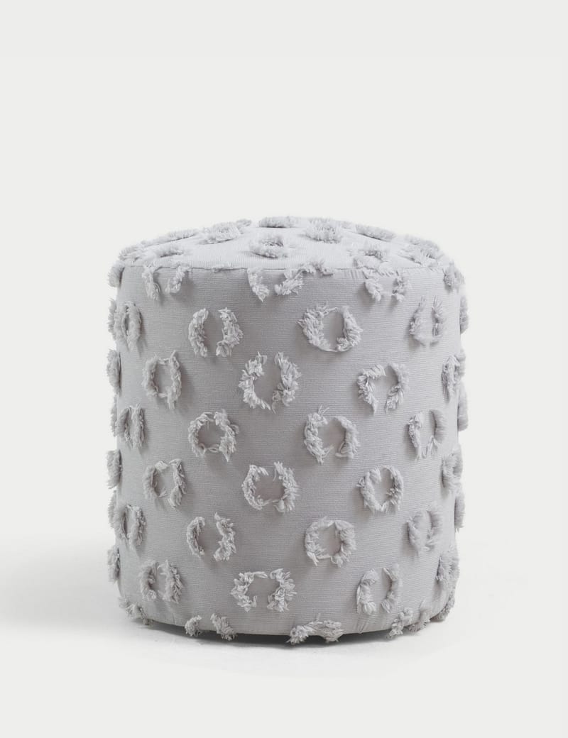 Meric sittepuff 40 cm rund, Grå