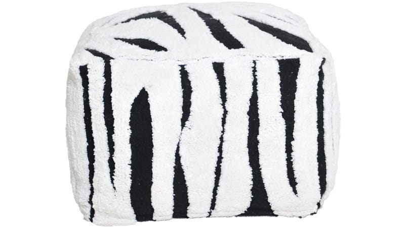 Mirello puff 50 cm - Hvit/svart - Møbler - Stoler & lenestoler - Krakk - Puff