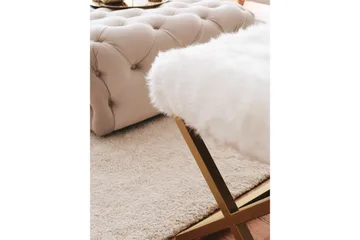 Murmu Sittekrakk 100 cm - Gull/Hvit - Møbler - Stoler & lenestoler - Krakk - Fotskammel - Sovbar fotskammel