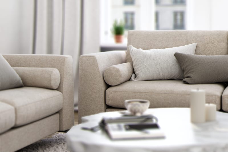 Ocean Lyx Fotskammel - Beige - Møbler - Stoler & lenestoler - Krakk - Fotskammel